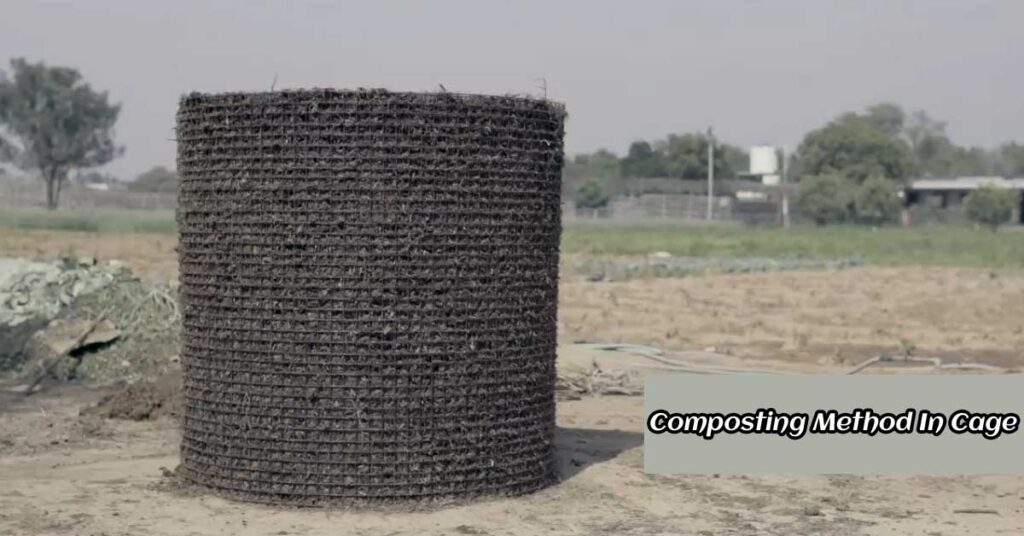 Composting method in cage